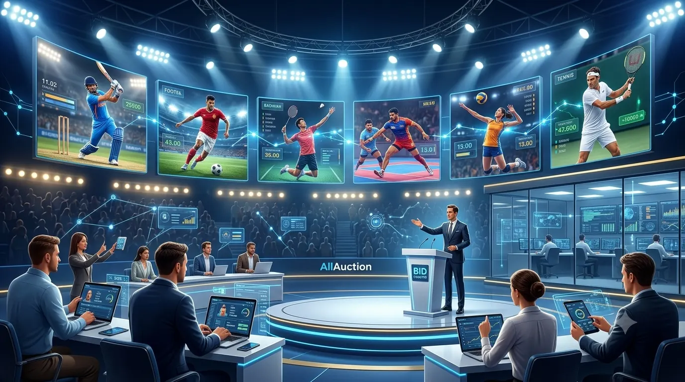 Cricket Auction Bidding Process - AllAuction.in